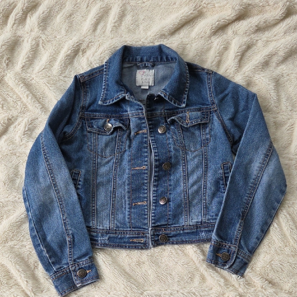 Est. 1989 Place Large 10/12 Blue Jean Denim Jacket